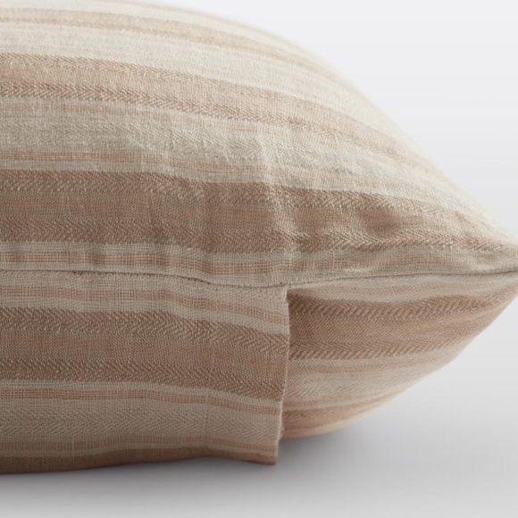 NWT REJUVENATION Herringbone Stripe Hemp King Duvet & 2 King Shams - Picture 3 of 8